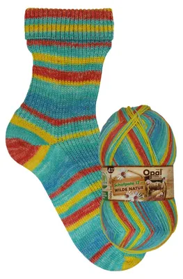 Produktbild von Opal SCHAFPATE 17 Wilde Natur 100 g 4-fach Pullover- und Sockenwolle 425 m Farbe 11595 - Albkräuter