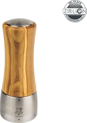 Produktbild von PEUGEOT Salzmühle DAMAN 16cm Olivenholz uSelect Zirkonia-Mahlwerk Gewürzmühle