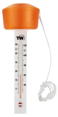 Imagen del producto de Termómetro para piscina flotante - Analógico - Boya naranja - Temperatura del agua