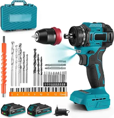 Productafbeelding van Accuboormachine, borstelloze motor, multifunctioneel gereedschap, met 2 batterijen