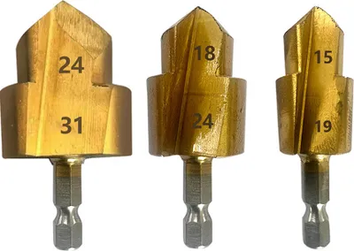 Obrázok produktu pre Čapový výstružník, 6,35 mm, šesťhranná stopka, plastové rúry PPR, rozširovač čapov, praktický vrták, inštalatérsky nástroj na vystružovanie
