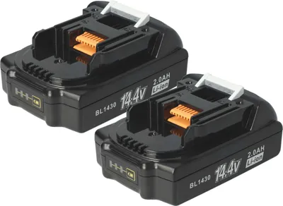 Produktbild von vhbw 2x Akku kompatibel mit Makita BDA341RFE, BDA341Z, BDA341, BDF343446RFJ, BDF343RHEX, BDF343RHEX4, BDF343 Werkzeug (2000 mAh, Li-Ion, 14,4 V)