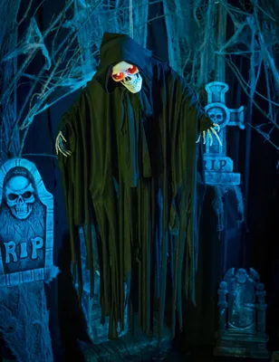 Produktbild von Skelett animierte Hängedeko Halloweendeko 90 cm - Einheitsgröße