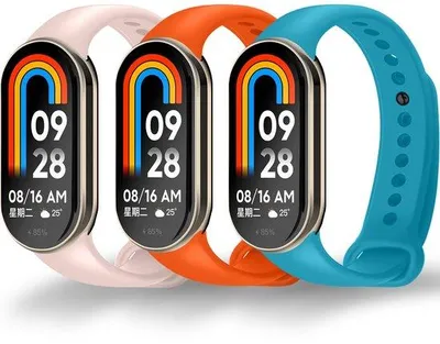 Productafbeelding van Armband compatibel met 10/9/8, reservearmband voor 10, Mi Band 9 armbanden, reservebandjes van TPU