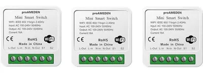 Productafbeelding van Mini Smart Wifi-schakelaar 16A met compatibiliteit voor Alexa en Google Home