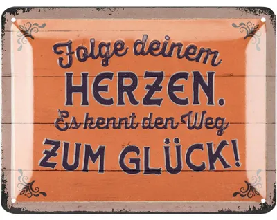 Produktbild von LANOLU Retro Blechschilder, vintage Metallschilder mit Sprüchen als Wanddeko für Küche und Garten, Shabby Chic Deko Farmhouse 15x20cm