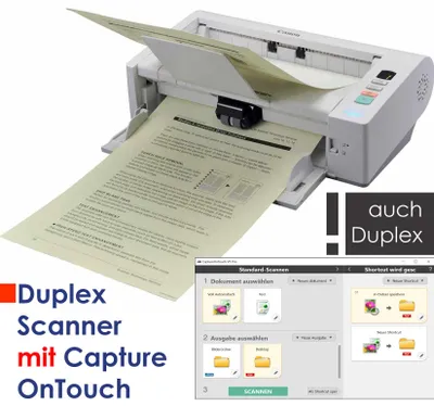 Produktbild von Canon DR-M140 bis 40 S/M USB Dokumentenscanner mit Duplex (beidseitig) für Windows 7 10 11 Top-Zustand