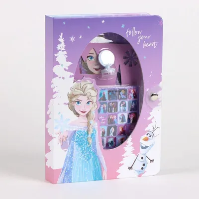 Produktbild von Disney Frozen Schreibset Kinder Notizbuch inkl. Aufkleber & Stifte