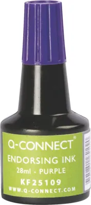 Obrázok produktu pre Q-Connect® KF25109 Pečiatkovacia farba - bez oleja, 28 ml, fialová