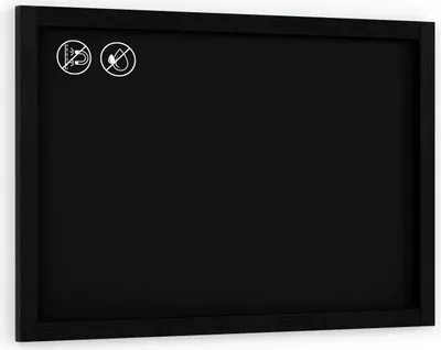 Immagine prodotto di Lavagna Nera da Gesso con Cornice Nera in Legno 90x60cm, Scrivibile con Gessetti e Pennarelli a Gesso, Per Bar, Ristoranti, Menu