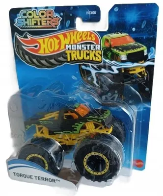 Produktbild von Hot Wheels Color Shifters Monster Trucks TORQUE TERROR Vehicle, Monstertruck, 3 Jahr(e), Metall, Mehrfarbig