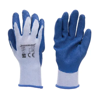 Produktbild von Latex Bauarbeiterhandschuhe Größe L 10