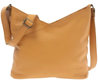 Produktbild von LECONI Schultertasche Damentasche Natur weiche Ledertasche Umhängetasche Handtas