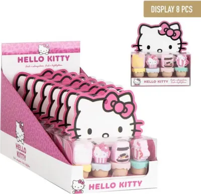 Productafbeelding van Hello Kitty roze viltstiftset, 5 stuks