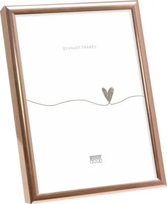 Image de Cadre photo aluminium Deknudt S027 rose gold 15x20 cm