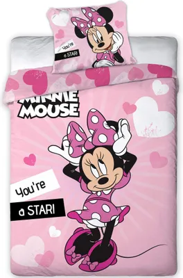 Produktbild von Disney Minnie Mouse Bettbezug Stern - 140 x 200 cm - Polyester