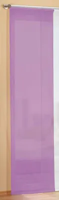 Produktbild von Preisgünstiger Flächenvorhang Schiebegardine, transparent, unifarben, mit Zubehör, 245x60, Flieder, 85589