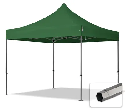 Immagine prodotto di TOOLPORT 3x3m gazebo pieghevole, PREMIUM acciaio, verde scuro