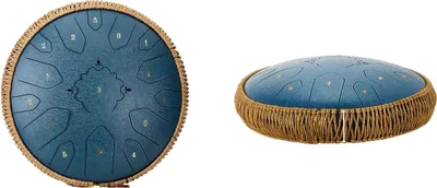 Produktbild von Stahlzungen-Trommel, 11 Noten D-Dur, tragbares Design, Marineblau 15notes