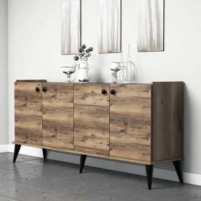 Produktbild von Skye Decor, Lidya, Wohnzimmerschränke, Nussbaum, 182 x 82,5 x 41 cm