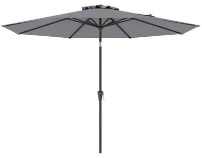 Produktbild von Gartensonnenschirm mit Kurbel NP12259HS, Ø 303 cm, grau