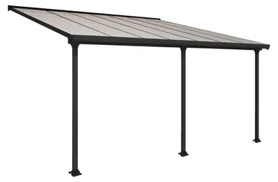 Produktbild von Palram - Canopia Aluminium Terrassenüberdachung Feria Anthrazit 387x425x305 cm