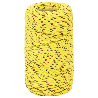Image de vidaXL Corde de bateau jaune 2 mm 250 m polypropylène
