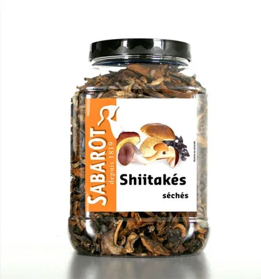 Image de Sabarot Shiitake, bocal de 250 g (champignons comestibles japonais)