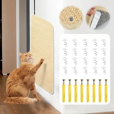 Produktbild von Famanu Sisalmatte für Katzen - Multifunktionale Krabmatte und Möbelbeschützer