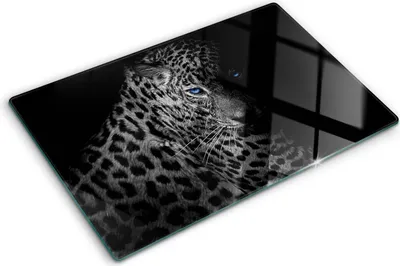 Immagine prodotto di Copertura per piano cottura – Copertura per piano a induzione – Piano di vetro protettivo – 80x52 cm – Piani di vetro protettivi per fornelli – Vetro temperato – Motivo: Leopardo
