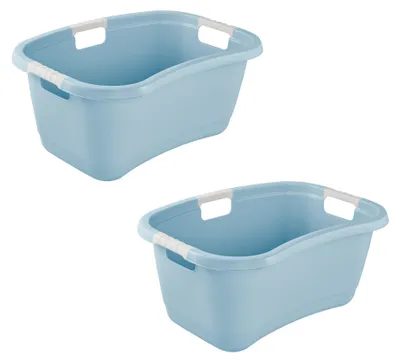 Produktbild von keeeper janne 2x Ergonomische Wäschewanne, Anti-Rutsch-Softgriffe, 50 l, Nordic