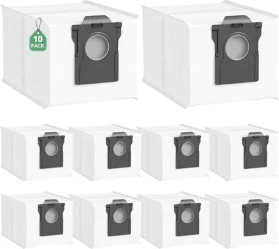 Produktbild von 10 Pack Staubsaugerbeutel kompatibel mit Dreame L10s Ultra Gen 2/Gen3/X40/X50 Ultra/ L10s Pro Ultra Heat /L40 Ultra/Mova E30 Ultra/P50 Pro Ultra, 3,2L