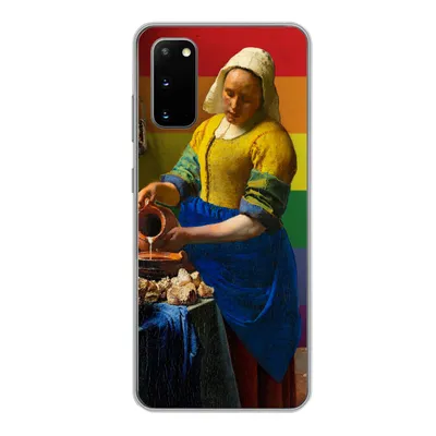 Produktbild von MuchoWow® Handyhülle Schutzhülle Hülle für Samsung Galaxy S20 Milchmädchen - Stolz - Vermeer Silikon Softcase Handy Hülle - Bild
