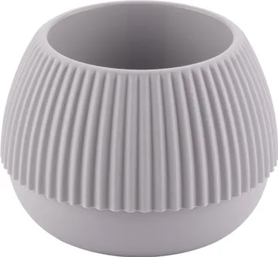 Produktbild von Boho grau beige dekorative Blumentopf Kugel 26.5x19.5 cm