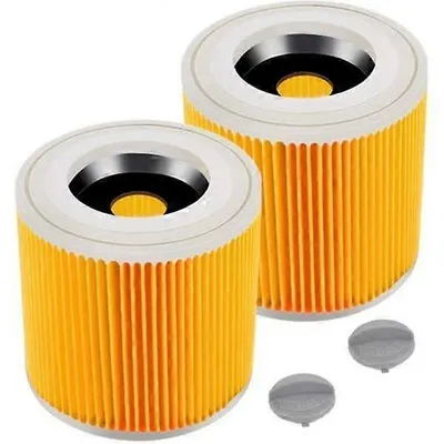 Produktbild von 2er-Pack Filterpatrone für Krcher WD3 Premium, NT20/1 NT30/1 NT38 - Filter - Ersatzfilter für Krcher Staubsauger