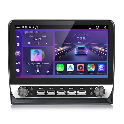 Image de Autoradio Android 15 avec CarPlay, 2+64 Go, pour Skoda Fabia 542 (2008-2013) : écran 10,1 pouces, GPS, Bluetooth, Wi-Fi, FM, DAB+, SWC, RDS, USB, DSP, format 2DIN, processeur 4 cœurs