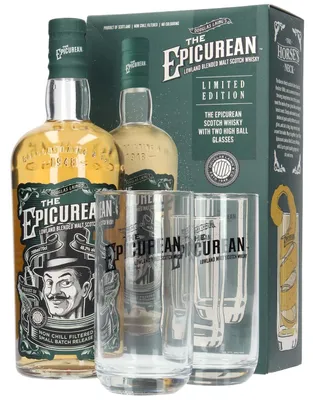Produktbild von Douglas Laing The Epicurean - Limited Edition - Geschenkset mit 2 Gläsern - Lowland Blended Malt Scotch Whisky
