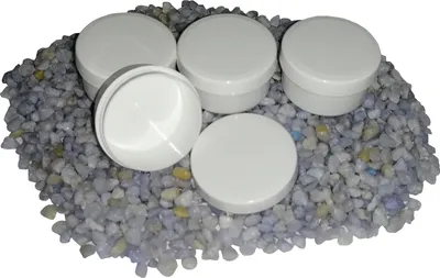 Produktbild von 5 Salbendosen, Salbendose 5 g  6ml Deckel weiß