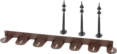 Produktbild von Rasenkante, Beetumrandung, PalisGarden Braun, mit Erdanker, 3-7,2m 7.2 + 30 Stück Erdanker