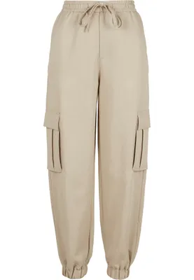 Produktbild von Urban Classics Ladies - CARGO Loose Sweatpants beige - M