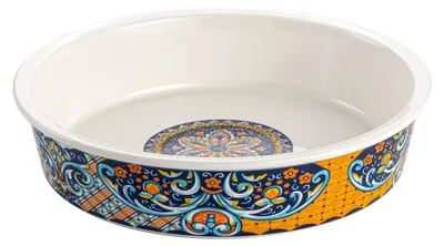 Zdjęcie produktu dla Forma do pieczenia z porcelany, idealna do ciast jabłkowych i owocowych - pojemność 1800 ml