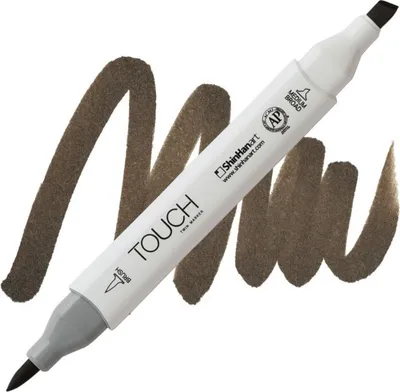 Zdjęcie produktu dla TOUCH dwustronny pędzel i dłuto, BR98 kasztanowy brąz