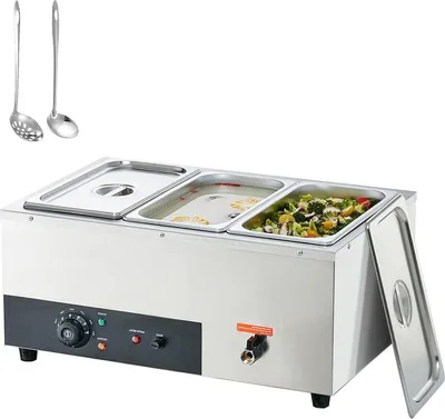 Produktbild von Happyment Elektrisch Buffetwärmer – Dampftisch – 1500W – Für Restaurant & Zuhause