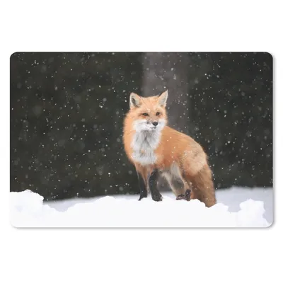 Produktbild von MuchoWow® Mauspad Mousepad Fuchs - Schnee - Winter 27x18 cm - Mousepads - Maus Mat - Pad - Mausunterlage - Büroartikel - Desk Matten