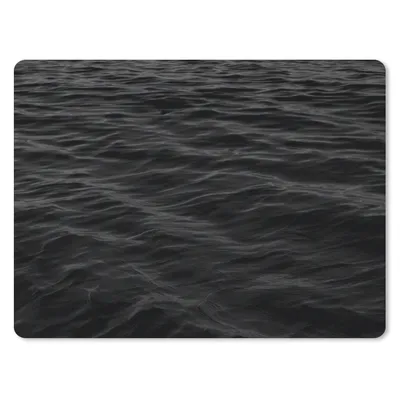 Produktbild von MuchoWow® Mauspad Mousepad Wellen - Wasser - Schwarz - Weiß 40x30 cm - Mousepads - Maus Mat - Pad - Mausunterlage - Anti Rutsch