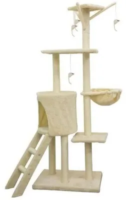 Produktbild von Jipsy Katzenkratzbaum 79 x 34 x 138 cm Beige