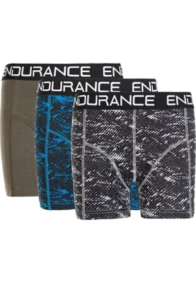 Produktbild von ENDURANCE Boxershorts 3er-Pack Olpino mit buntem Design-Mix 2146 Directoire Blue 128/140