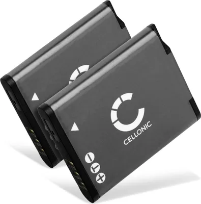 Image de CELLONIC 2x Batterie pour Appareil photo Compatible avec Pentax WG-1000, D-LI96 - (890mAh, 3.7V)