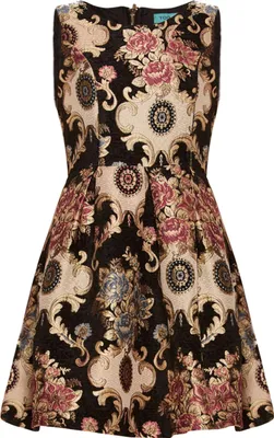 Produktbild von Sommerkleid Tropical Dream, mehrfarbig, Blumen- und Paisley-Muster, luftiger Schnitt, taillierte Oberweite