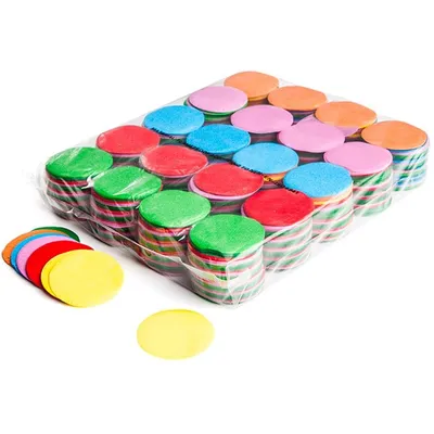 Produktbild von Magic FX Slowfall Konfetti Rund Ø 55mm - Bunt 1kg
